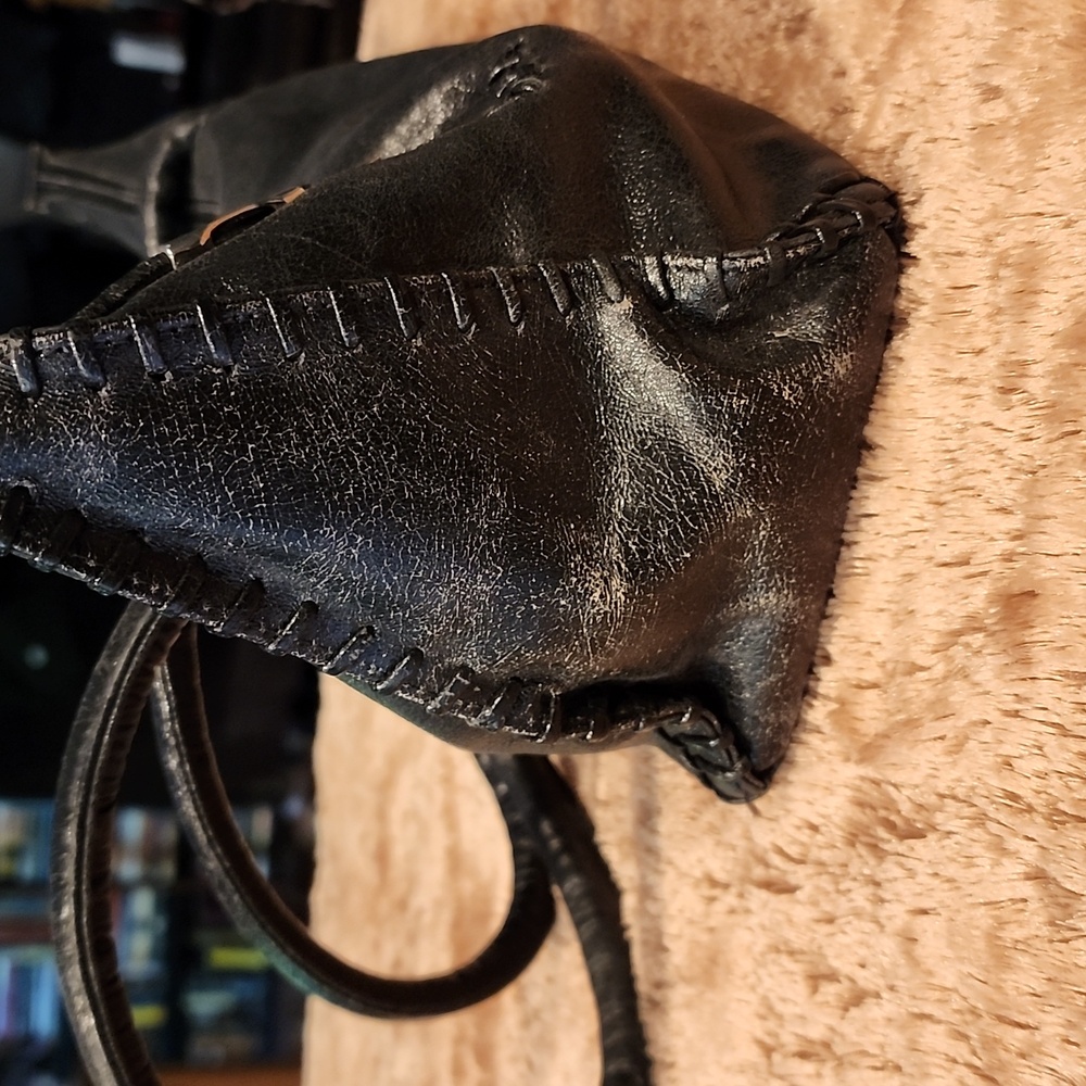 Vintage Rachel Lynn small Black Leather purse - Picture 3 of 14